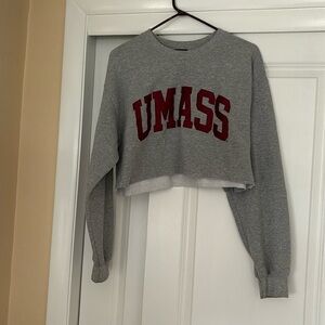 UMass cropped sweatshirt
